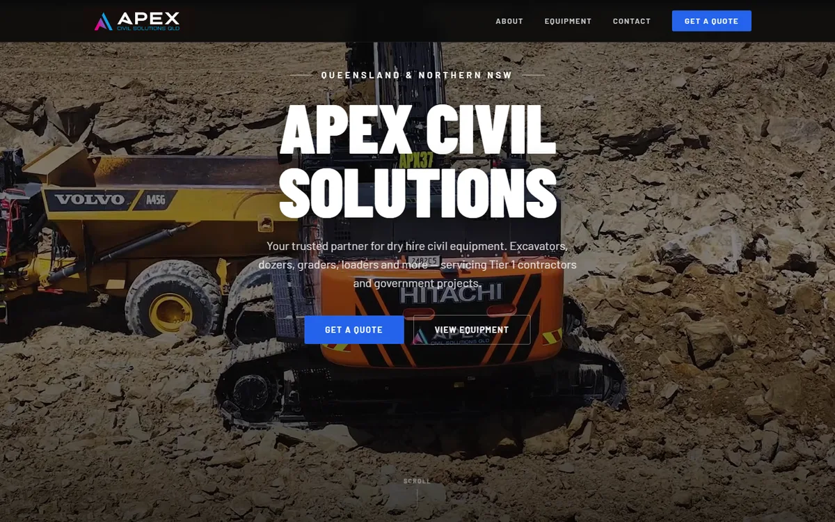 Apex Civil Solutions home page